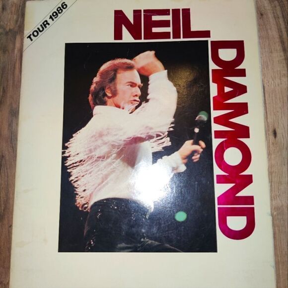 NEIL DIAMOND Tour 1986 Concert Program Booklet Discography - Picture 2 of 5